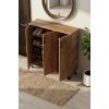 Ayakkabılık Dolabı Kahverengi 105 cm
