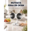 Ayarlanabilir Çift Fan Başlıklı Şarjlı Masa Vantilatörü
