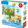 Baby Railway & Bedtime 2’si 1 Arada Puzzle