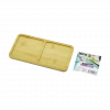 Bambu Ahşap 2 Bölmeli Dikdörtgen Mini Tepsi - 12x23.4 cm
