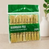 Bambu Ahşap Mandal 20li