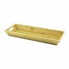 Bambu Ahşap Sunum Tepsisi 16x40x4 cm Çift Kulplu
