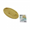 Bambu Oval 2 Bölmeli Mini Servis Tepsisi 25x14x1.4 cm