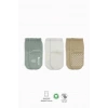 Basic Kaymaz Penye Soket Çorap 3Lü BS10107 Nil Ekru Bej