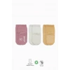 Basic Kaymaz Penye Soket Çorap 3Lü BS10107 Pudra Ekru Somon
