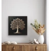 Bronz Ağaç Kanvas Tablo 60x60cm