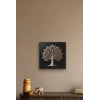Bronz Ağaç Kanvas Tablo 60x60cm