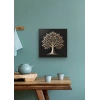 Bronz Ağaç Kanvas Tablo 60x60cm