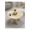 Çiçek Orta Sehpa Bej 70 cm