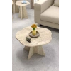 Çiçek Orta Sehpa Bej 70 cm