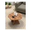 Çiçek Orta Sehpa Kahverengi 70 cm