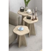 Çiçek Zigon Sehpa Bej 3lü