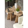 Çiçek Zigon Sehpa Kahverengi 3lü