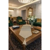 Çizgili Tek Runner, Colber Tek Runner 40x140cm Kahve