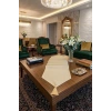 Çizgili Tek Runner, Colber Tek Runner 40x140cm Krem