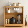 Çok Amaçlı Bambu Dolap 66x33x85 cm - Organizer Raflı