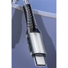 Konfulon DC43 Type-C to Type-C 1M Örgü 60W Hızlı Şarj Kablo - Yeşil
