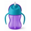 Desenli Pipetli Bardak 200 ml Kız