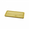 Dikdörtgen Ahşap Bambu Yağdanlık Altlık 20x10 cm