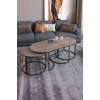 Dolunay Sehpa Seti Gordion Gri 3lü