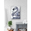 Elmaslı Kuğu Kanvas Tablo 70x100cm