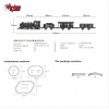 FF-1603C-4C IŞIKLI VE SESLİ BUHARLI TREN SETİ -VRD