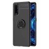 Oppo Find X2 Kılıf Range Yüzüklü Silikon - Siyah