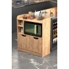 Fırın Dolabı Kahverengi Çam
