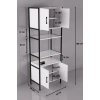 Fırın Dolabı Metal Ayaklı Beyaz 64 cm