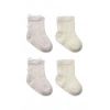 Fiyonklu Penye Soket Çorap 2li 10149 Taş