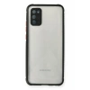 Samsung Galaxy A02S Kılıf Miami Şeffaf Silikon - Siyah