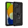 Samsung Galaxy A03 Kılıf Sofya Yüzüklü Silikon Kapak - Siyah