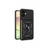 Samsung Galaxy A06 Kılıf Pars Lens Yüzüklü Silikon - Siyah