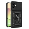 Samsung Galaxy A07 4G Pars Lens Yüzüklü Silikon - Siyah