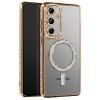 Galaxy A37 5G Joke Simli Magneticsafe Kılıf - Gold