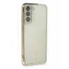 Samsung Galaxy S21 FE Kılıf Lensli Silikon - Gold