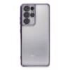 Samsung Galaxy S21 Ultra Kılıf Lensli Silikon - Mor