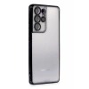 Samsung Galaxy S21 Ultra Kılıf Lensli Silikon - Siyah
