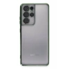Samsung Galaxy S21 Ultra Kılıf Lensli Silikon - Yeşil