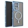 Samsung Galaxy S23 Ultra Joke Simli Magneticsafe Kılıf - Mavi