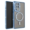 Samsung Galaxy S23 Ultra Joke Simli Magneticsafe Kılıf - Mavi