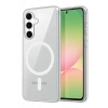 Samsung Galaxy S24 FE Combo Sert Şeffaf Magsafe Kapak - Şeffaf