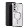 Samsung Galaxy S24 FE Joke Simli Magneticsafe Kılıf - Gümüş