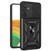 Samsung Galaxy S24 FE Pars Lens Yüzüklü Silikon - Siyah