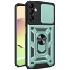 Samsung Galaxy S24 FE Pars Lens Yüzüklü Silikon - Yeşil