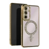 Samsung Galaxy S25 FE Joke Simli Magneticsafe Kılıf - Gold