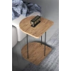 Hnd Tekerlekli Oval Sehpa Çam
