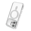 Huawei Honor 600 Joke Simli Magneticsafe Kılıf - Gümüş
