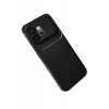 Huawei Honor 600 Uyumlu Auto Focus Karbon Kapak - Siyah