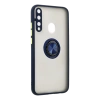 Huawei P40 Lite E Montreal Yüzüklü Silikon Kapak - Lacivert